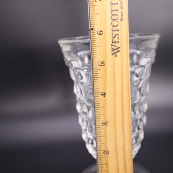 Fostoria American Clear Glass 5 3/4” Footed Ice Tea Flared side set of 4 vtg - Picture 11 of 12